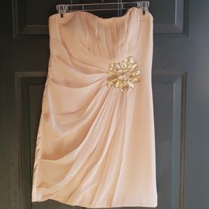 Beige Semi Formal Dress